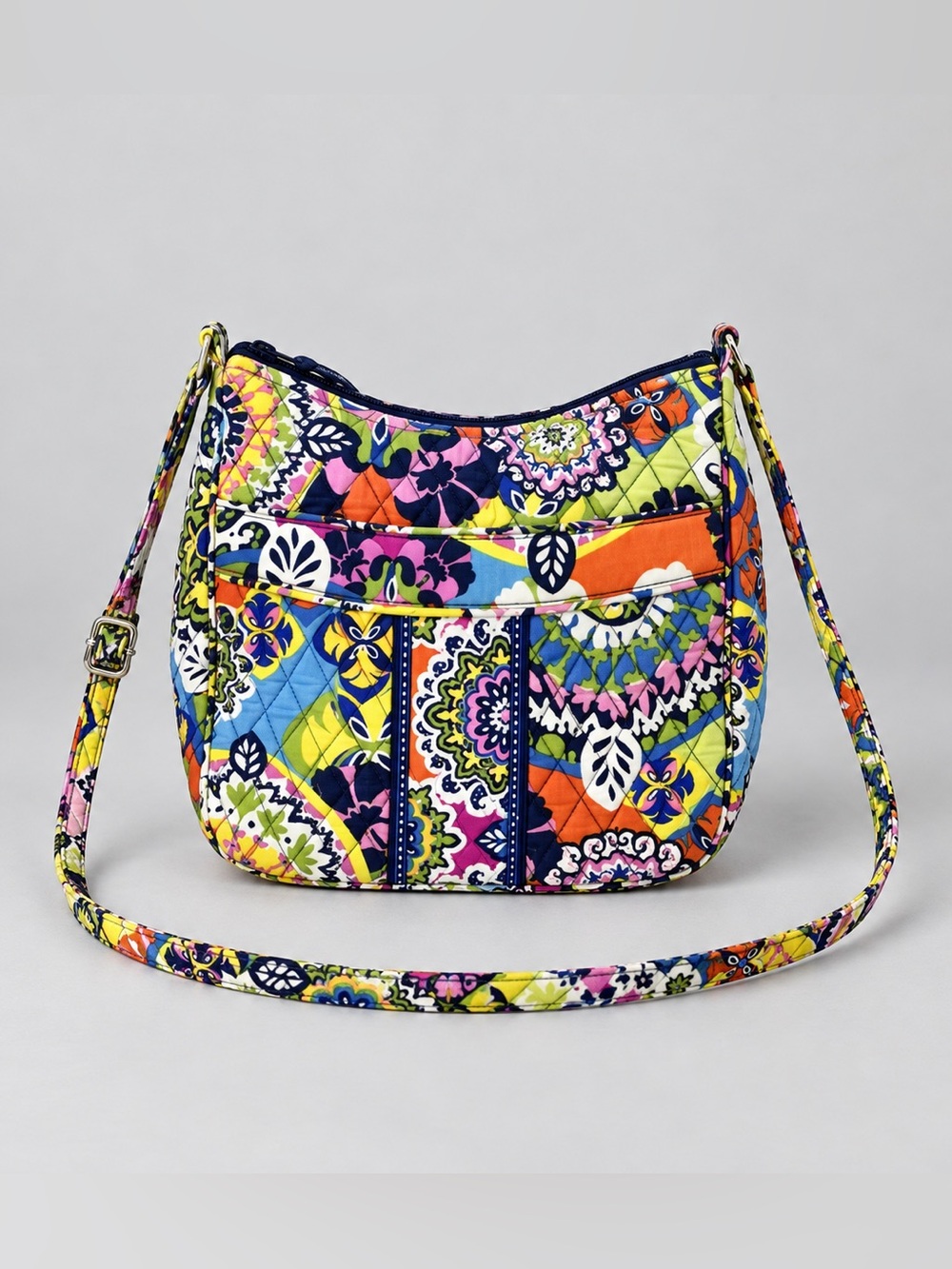Vera Bradley Rio Carryall Tote Bag Crossbody Floral Quilted Cotton Quilted